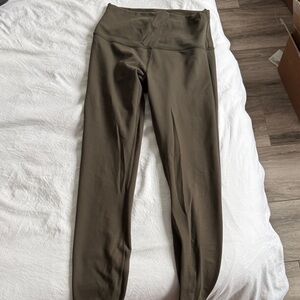 Lululemon Olive Green High-Waisted Leggings